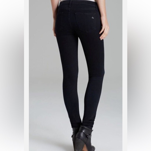 Rag & Bone The Legging Jean Wash Midnight & Skinny Denim Dark Blue Size 31 - Picture 3 of 11